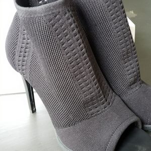 Calvin Klein Malai stretch Knit Peep Toe Booties